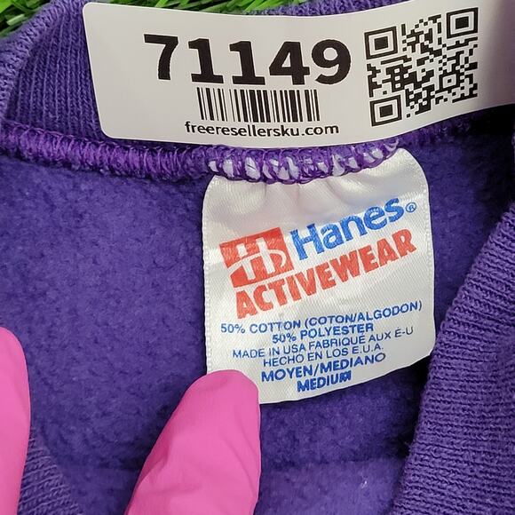 Vintage Hanes Sweatshirt Womens Medium 20x21 Las-Vegas USA - Picture 7 of 12